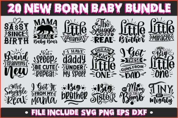 Download Baby SVG Bundle New Born Baby SVG Bundle - Baby Collection