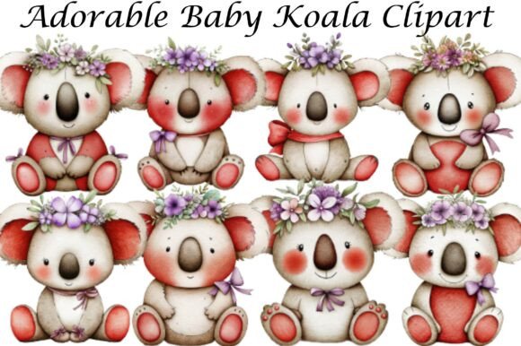 Download Adorable Baby Koala Clipart - Baby Collection