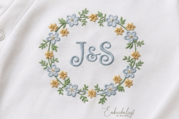 Download Baby Monogram Frame Embroidery Designs - Baby Collection