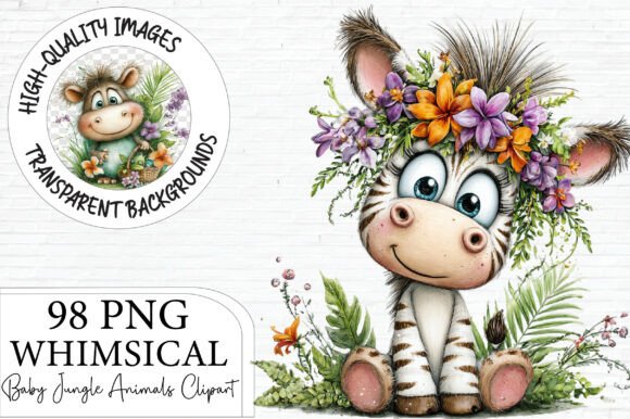 Download Baby Jungle Animals Clipart Bundle - Baby Collection