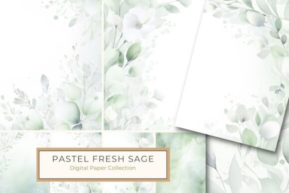 Download Watercolor Light Sage Floral Background - Premium Resources