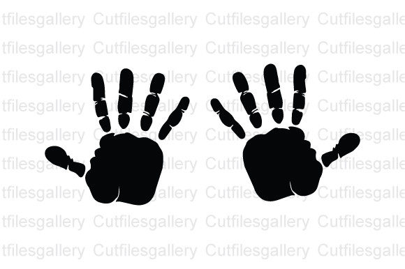 Download Children Hand Print SVG, Baby Hand Print - Baby Collection