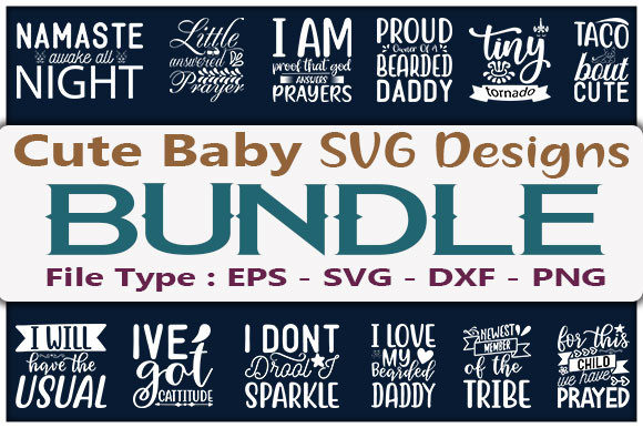 Download Cute Baby Design Bundle - Baby Collection