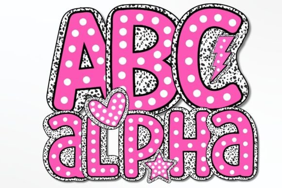 Download POLKA DOT, DOODLE DOT BACKGROUND LETTERS - Background Collection